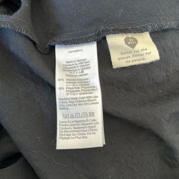 Madewell Layton Midi Slip Dress Black Size 00 - Picture 6 of 10